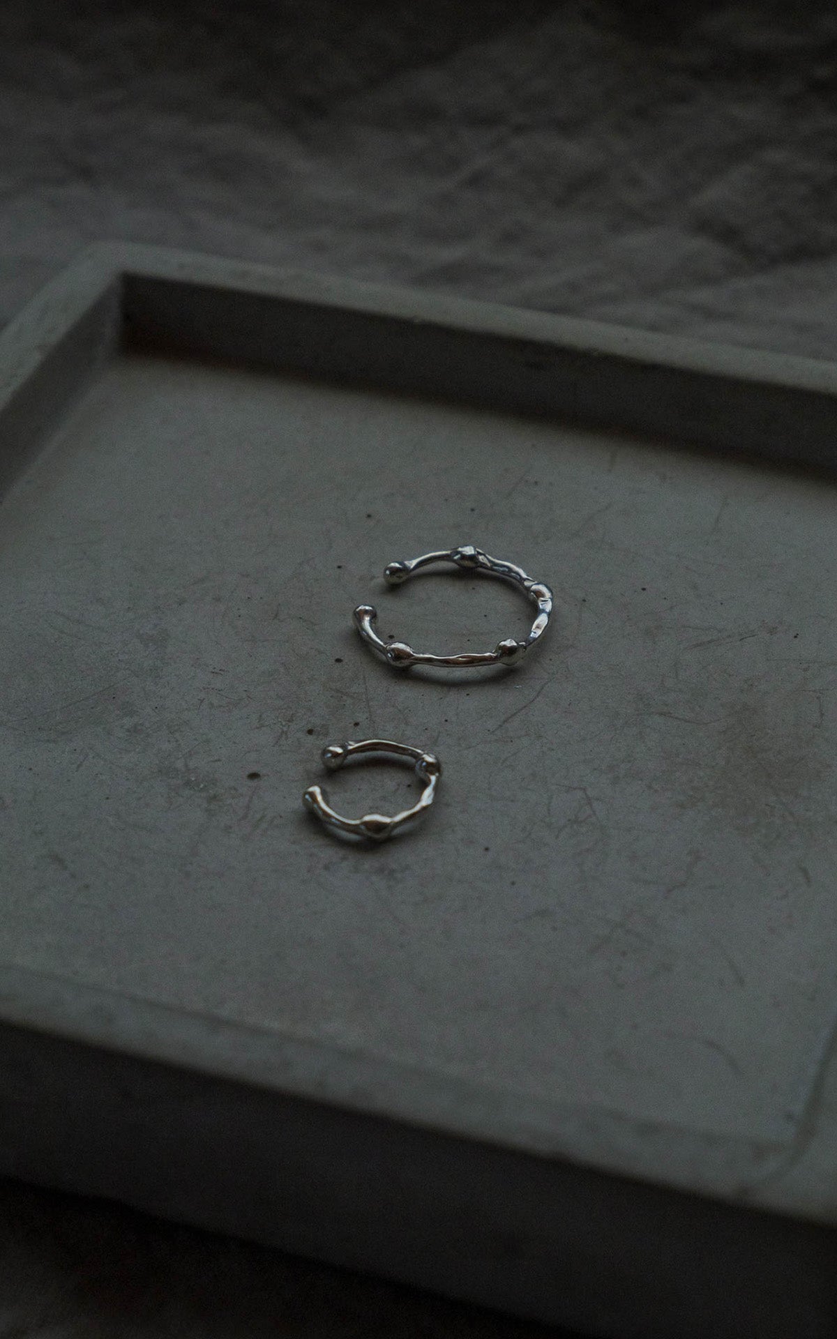 Ball ear cuff & ring