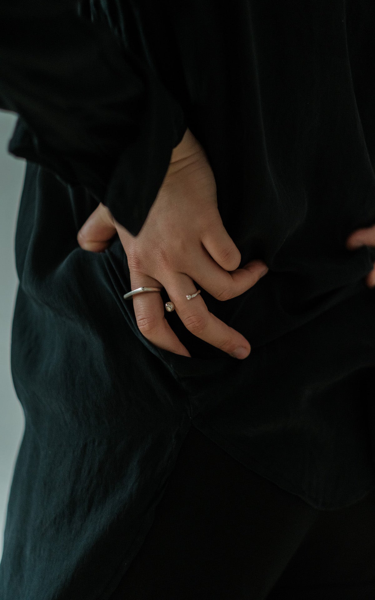 Asymmetry ball space ring